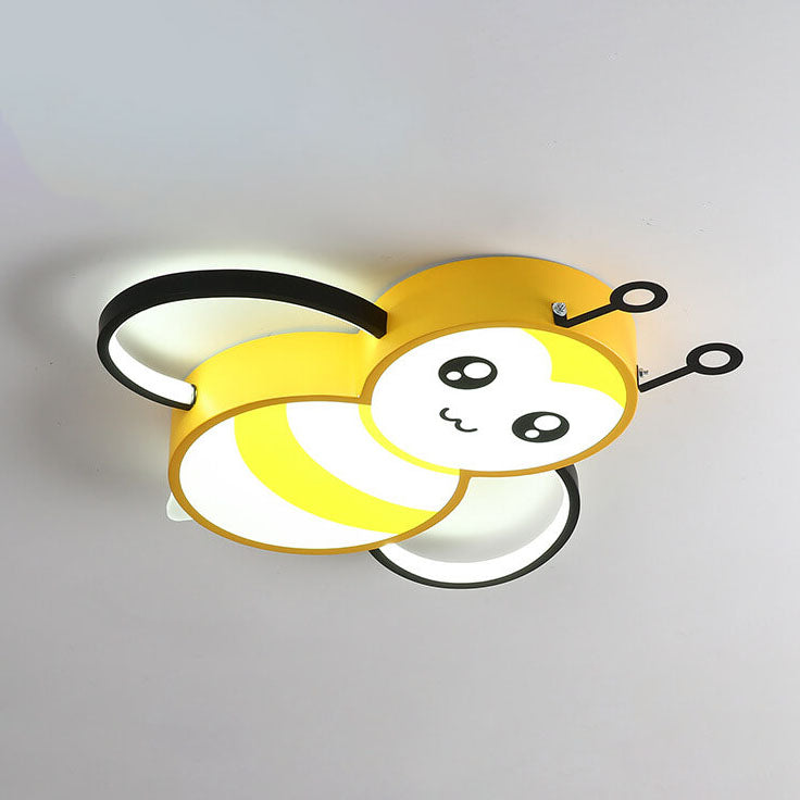 Lumendat Cartoon Creative Bees Acrylic Iron LED Flush Mount Ceiling Light Lumendat