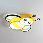 Lumendat Cartoon Creative Bees Acrylic Iron LED Flush Mount Ceiling Light Lumendat