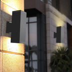 Modern Minimalist Square Column LED Luminous Outdoor Waterproof Wall Sconce Lamp Lumendat