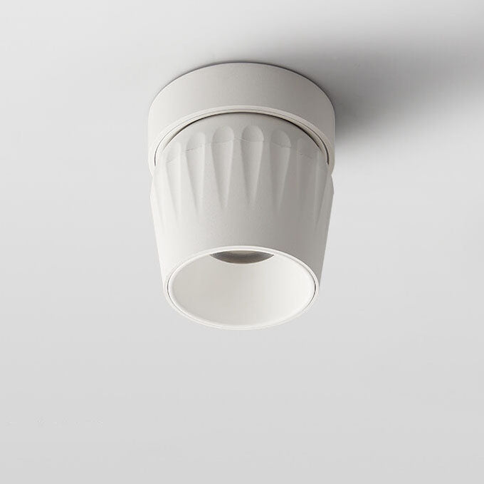 Modern Minimalist Aluminum Adjustable Angle LED Spotlight Semi-Flush Mount Ceiling Lumendat
