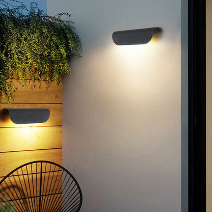 Modern Outdoor Curved  Waterproof LED Garden Wall Sconce Lamp