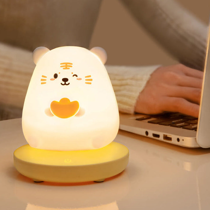 Creative Silicone Animal USB Rechargeable Night Light Decorative Table Lamp Lumendat