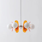 Modern Mid-century Acrylic Magic Bean Glass Shade 3/5/6/8-light Chandelier for Living Room BulbSquare