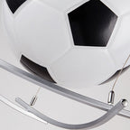 Cartoon Creative Soccer Glass Iron 1-light Kids Pendant Light BulbSquare