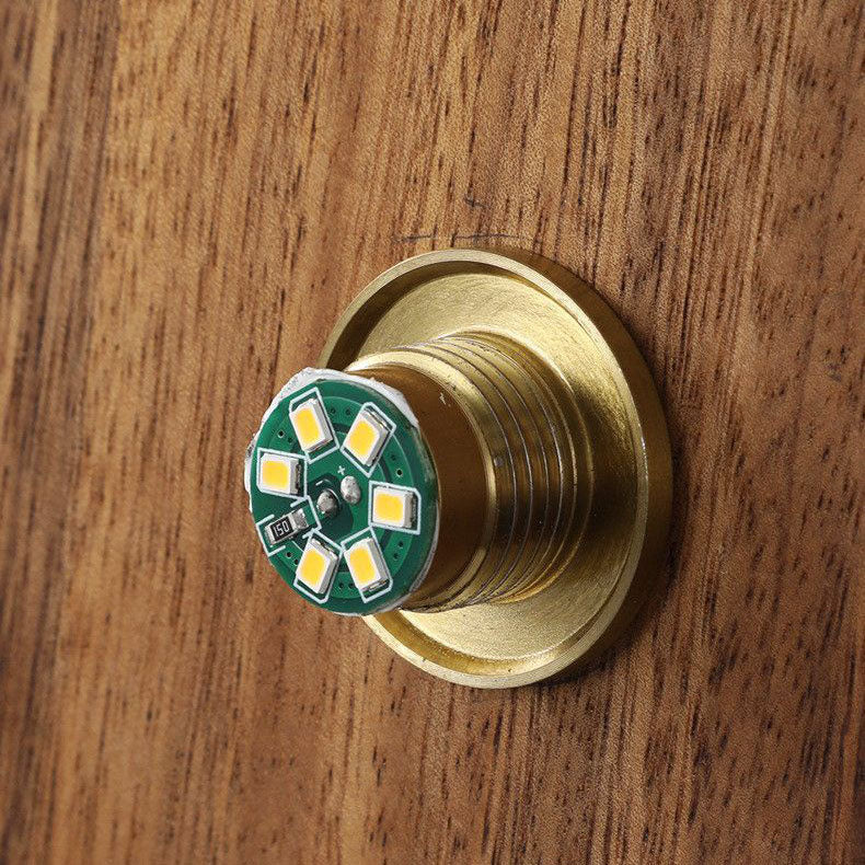 Traditional Japanese Irregular Oval Plate Wood Glass LED Wall Sconce Lamp For Bedroom Lumendat