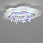 Lumendat Contemporary Nordic Star Decor Cloud Acrylic Shade LED Kids Flush Mount Ceiling Light For Bedroom Lumendat