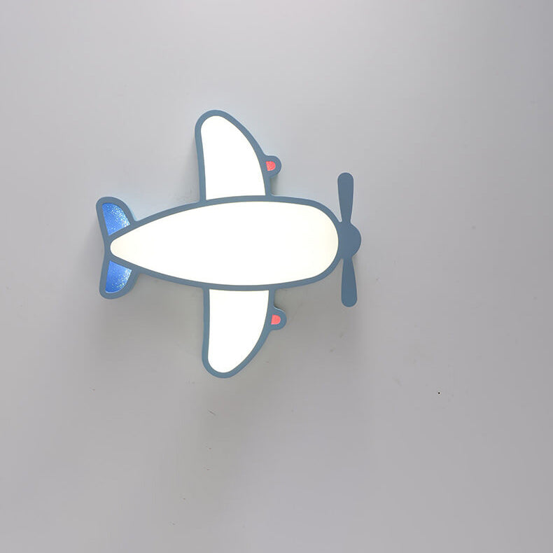 Lumendat Cartoon Creative Luminous Aircraft Design LED Flush Mount Ceiling Light Lumendat