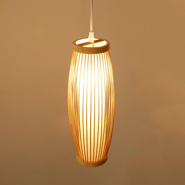 Creative Bamboo Weaving Lantern 1-light Pendant Light