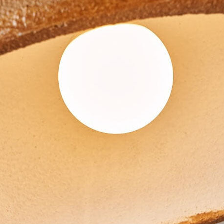 Japanese Minimalist Matte Texture Resin Dome 1-light Pendant Light BulbSquare