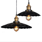 Vintage Industrial Iron Scalloped Shade 1-light Pendant Light Lumendat