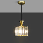 Contemporary Luxury Radiant Prismatic Clear Crystal Shade 1-light Pendant Light for Living Room