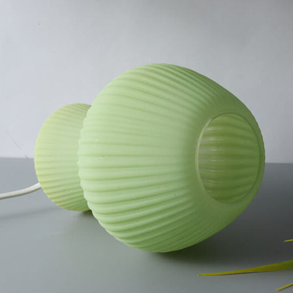 Modern Minimalist Mushroom 1-Light Glass Table Lamp For Bedside Lumendat