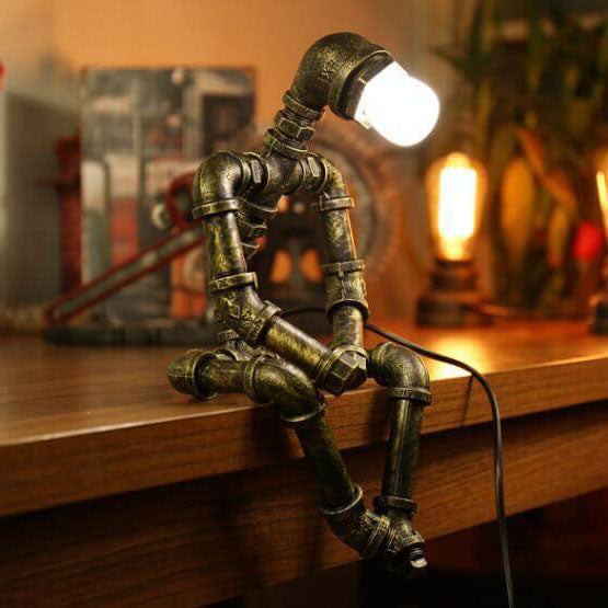 Retro Industrial 1-Light Robot Table Lamps Lumendat