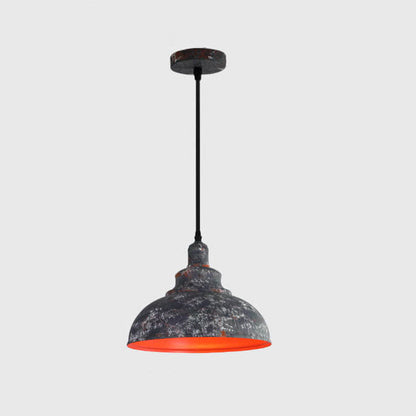 Industrial Vintage Rust 1-light Dome Pendant Light