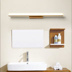 Modern Wood Linear LED Mirror Front Light Wall Sconce Lamps