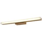 Modern Wood Linear LED Mirror Front Light Wall Sconce Lamps