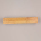 Modern Solid Wood Rectangular Linear LED Mirror Front Light Wall Sconce Lamps