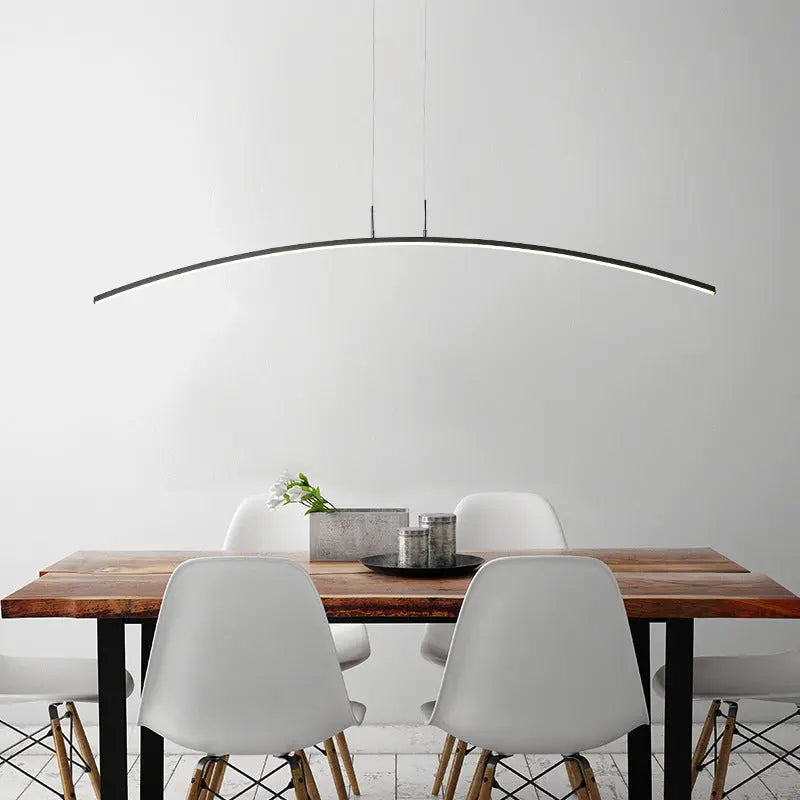 Nordic Minimalist Arch Linear LED Chandelier Lumendat