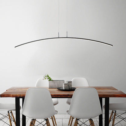 Nordic Minimalist Arch Linear LED Chandelier