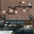 Industrial Maze Pipe 5-Light Wall Sconce Lamp