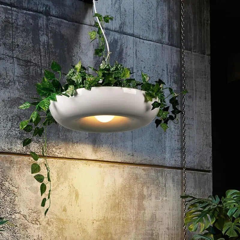 Modern Creative Refreshing Circle Plant 1-light Pendant Light Lumendat