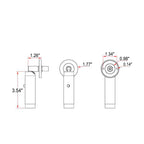 Minimalist Cylinder Rotatable Switch LED Wall Sconce Lamp