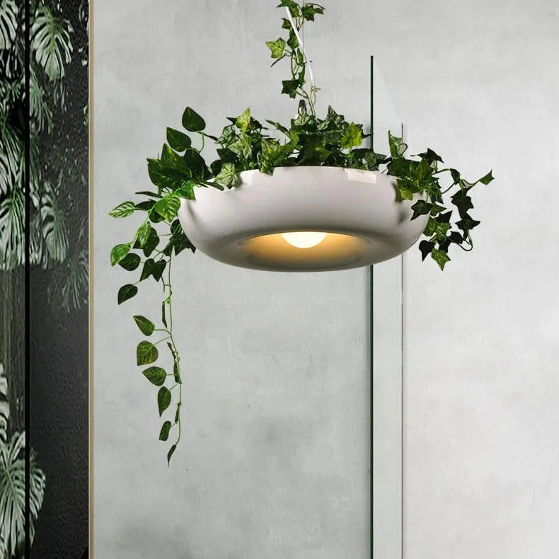 Modern Creative Refreshing Circle Plant 1-light Pendant Light modern luxury lighting fixture