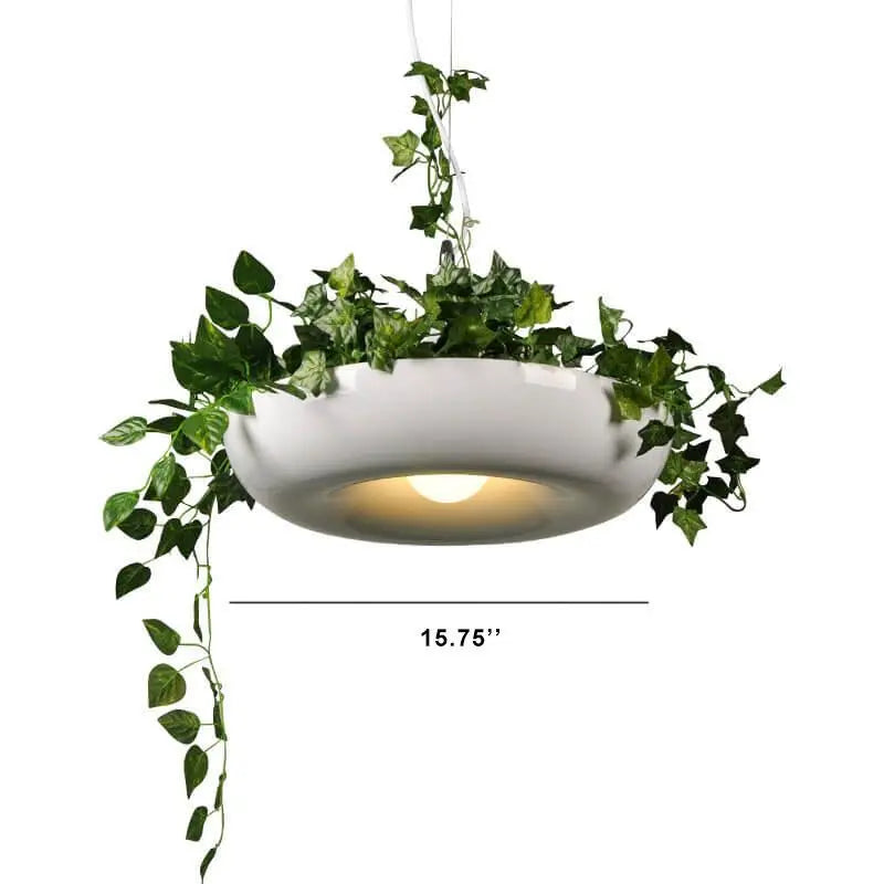 Modern Creative Refreshing Circle Plant 1-light Pendant Light Lumendat
