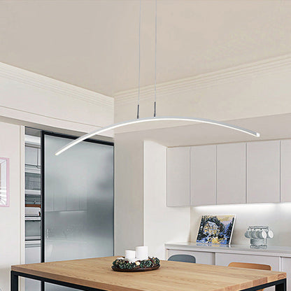 Nordic Minimalist Arch Linear LED Chandelier