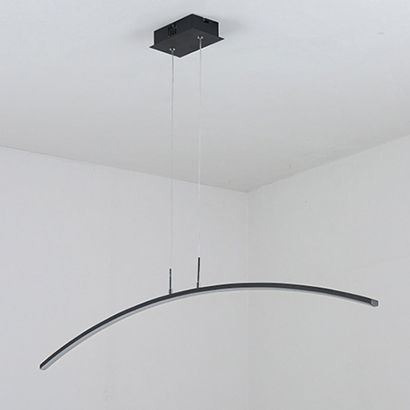 Nordic Minimalist Arch Linear LED Chandelier