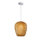 Rustic Style Bamboo Weaving 1-light Pendant Light Lumendat