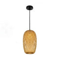 Rustic Style Bamboo Weaving 1-light Pendant Light Lumendat