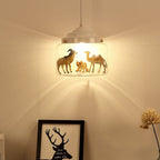 Cartoon Animal Glass 1-light Little Zoo Pendant Lights
