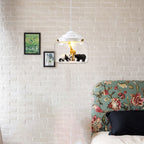 Cartoon Animal Glass 1-light Little Zoo Pendant Lights