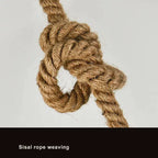 Retro Rope Hanging 1-light Glass Globe Pendant Light Lumendat