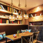 Retro Rope Hanging 1-light Glass Globe Pendant Light Lumendat
