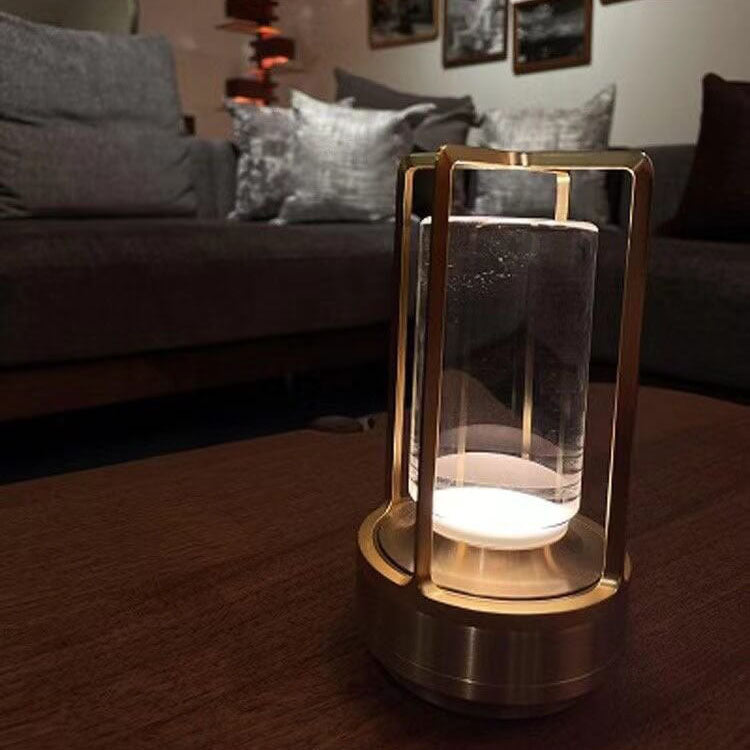 Nordic Vintage Aluminum Acrylic USB Rechargeable Night Light Table Lamp Lumendat