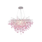 Modern Luxury Crystal Glass Aluminum Branch Water Drop 6/8/10/14 Chandeliers for Dining Room Lumendat