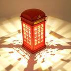 Retro Touch Creative British Phone Booth Design LED Night Light Table Lamp Lumendat
