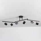 Modern Creative Rotating Track Spotlight LED Semi-Flush Mount Ceiling Light Lumendat