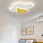 Lumendat Creative Cartoon Clouds Airplane LED Kids Flush Mount Ceiling Light Lumendat