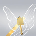 Nordic Light Luxury Butterfly Round Linear Island Light LED Chandelier BulbSquare