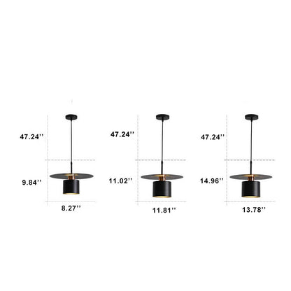 Modern Creative Cylinder Shade Metal 1-Light LED Pendant Light