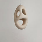 Japanese Wabi-sabi Resin Geometric Circle 1-light Pendant Light BulbSquare