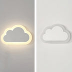Lumendat Contemporary Simplicity Aluminum Cloud Frame Silicone Strip LED Kids Wall Sconce Lamp For Bedroom Lumendat