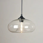 Creative Colored Glass Oval 1-light Pendant Light Lumendat