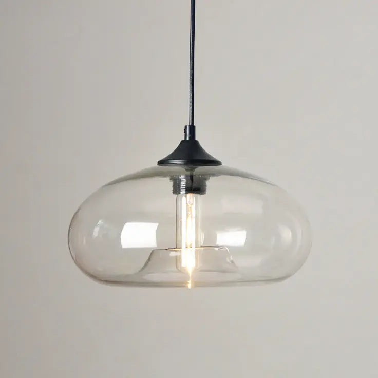 Creative Colored Glass Oval 1-light Pendant Light Lumendat
