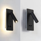 Nordic Minimalist Square Spotlight Rotatable LED Reading Wall Sconce Lamp