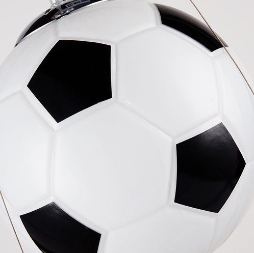 Cartoon Creative Soccer Glass Iron 1-light Kids Pendant Light