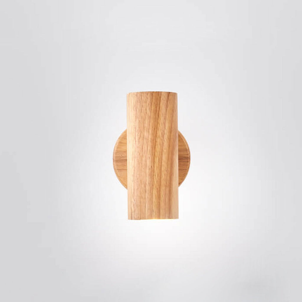 Modern Minimalist Wood Track Spotlight 1/2/3 Light Wall Sconce Lamp